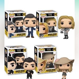 Funko Pop! Bundle of 4: Schitt's Creek - Johnny, Moira, David and Alexis